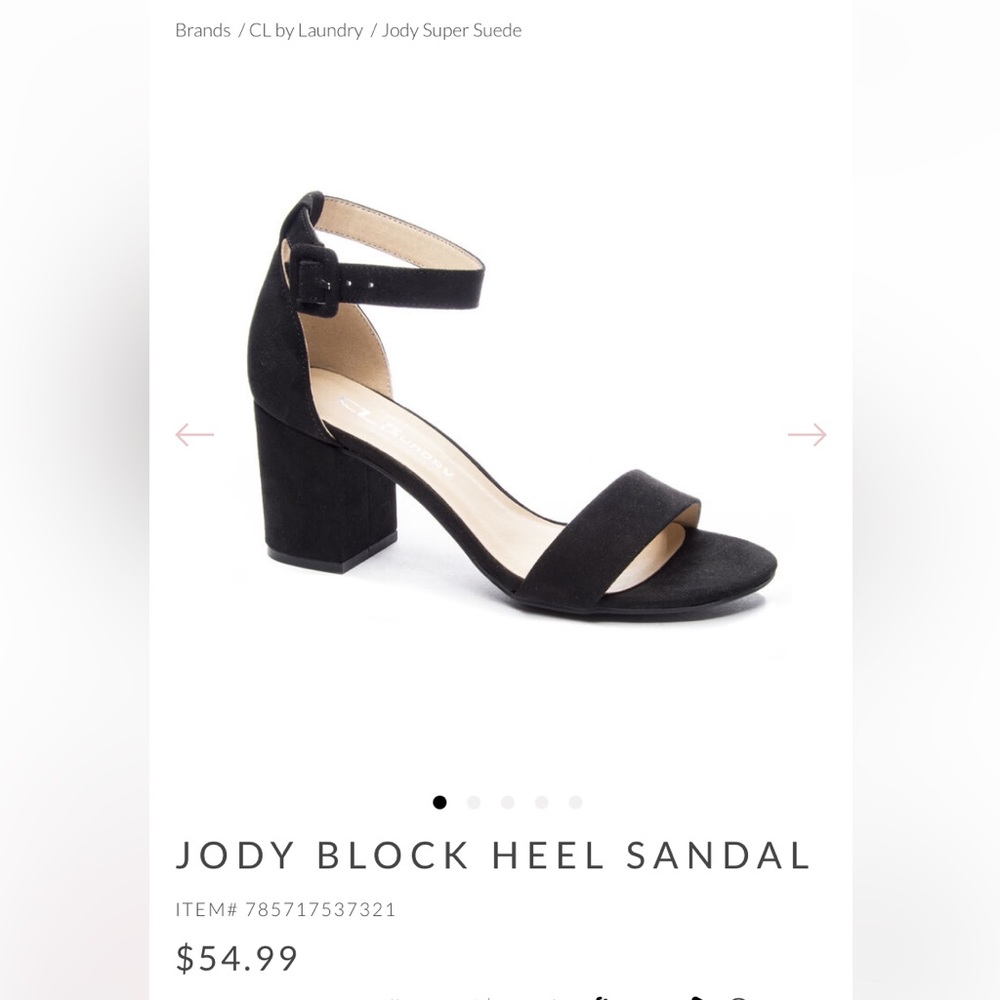 Chinese Laundry Jody Black block heel sandal